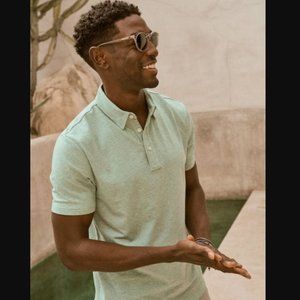 Faherty Movement Short-Sleeve Polo - NWT - Large